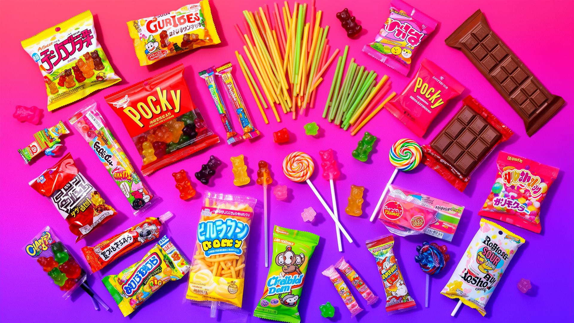 Bunte internationale Süßigkeiten und amerikanische Snacks – SweetDreams Candy Shop